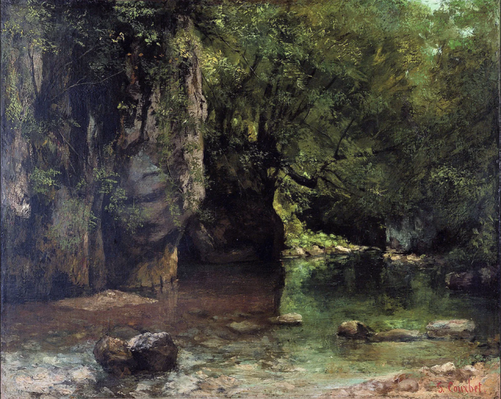 The Shaded Stream at Le Puits Noir