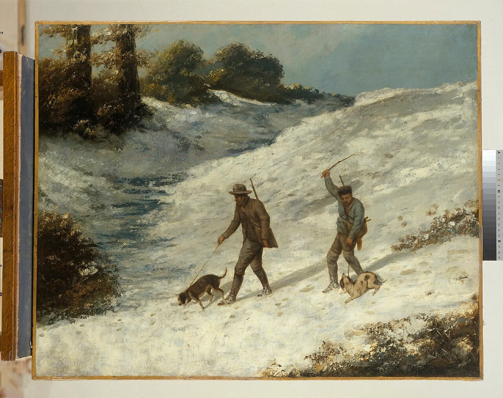 Chasseurs dans la neige