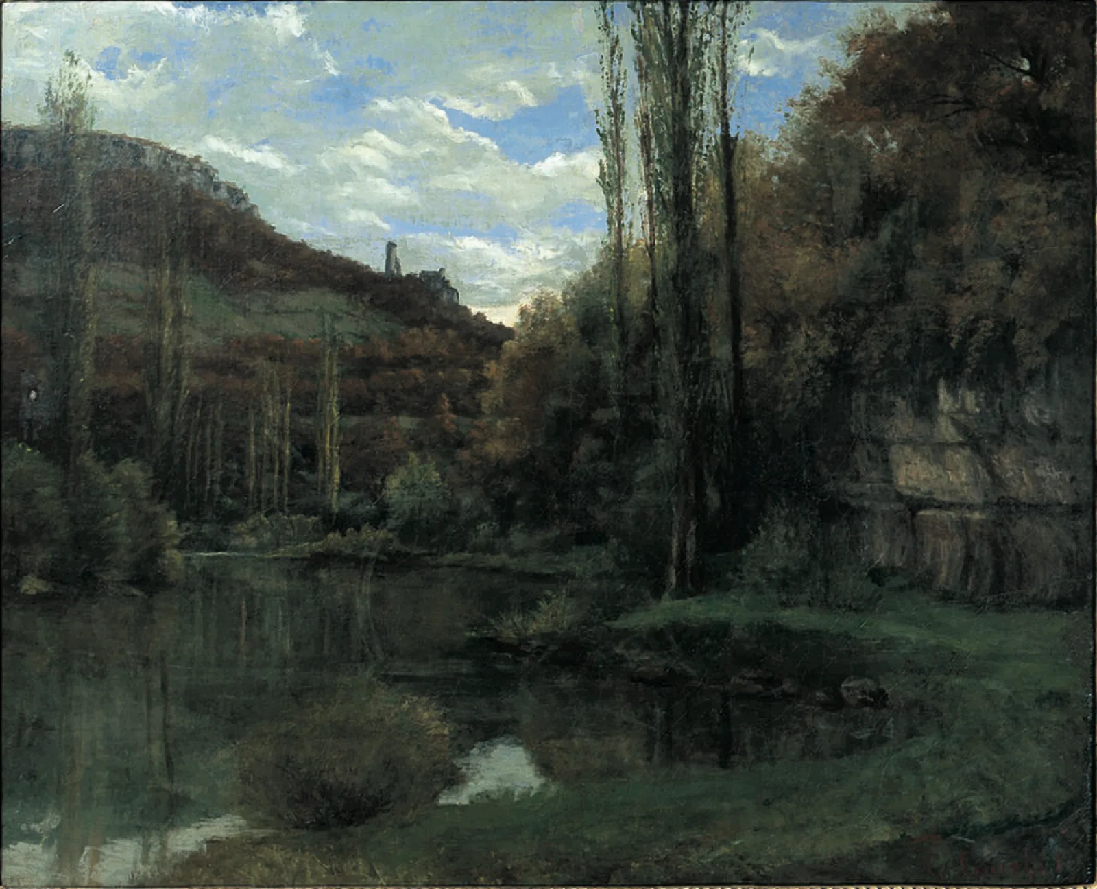 The 'Mirror' on the River Loue at Scey-en-Varais, near Ornans
