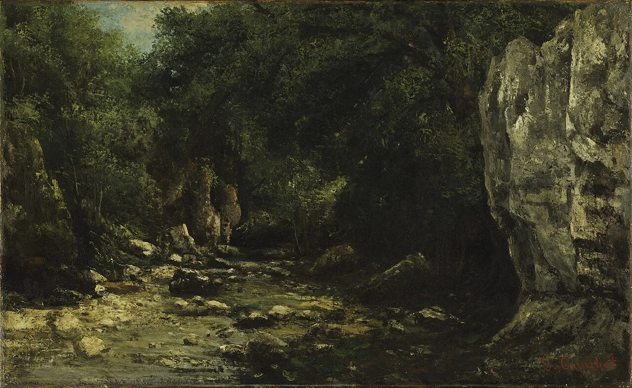 A Brook at Le puits noir, near Ornans