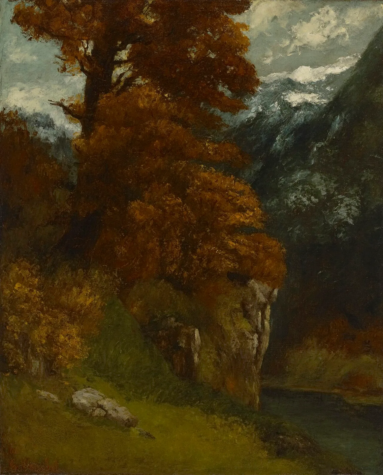 The Glen at Ornans (Bords du Doubs; Effet d’Automne)