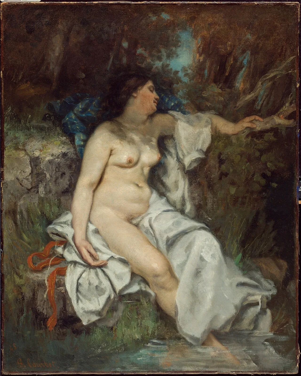Bather Sleeping by a Brook