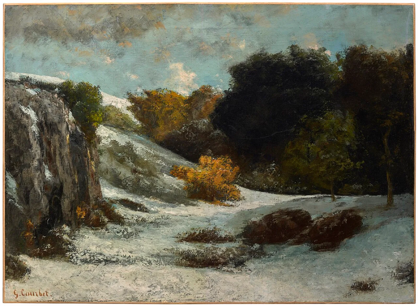 Landscape under snow (Paysage sous la neige)