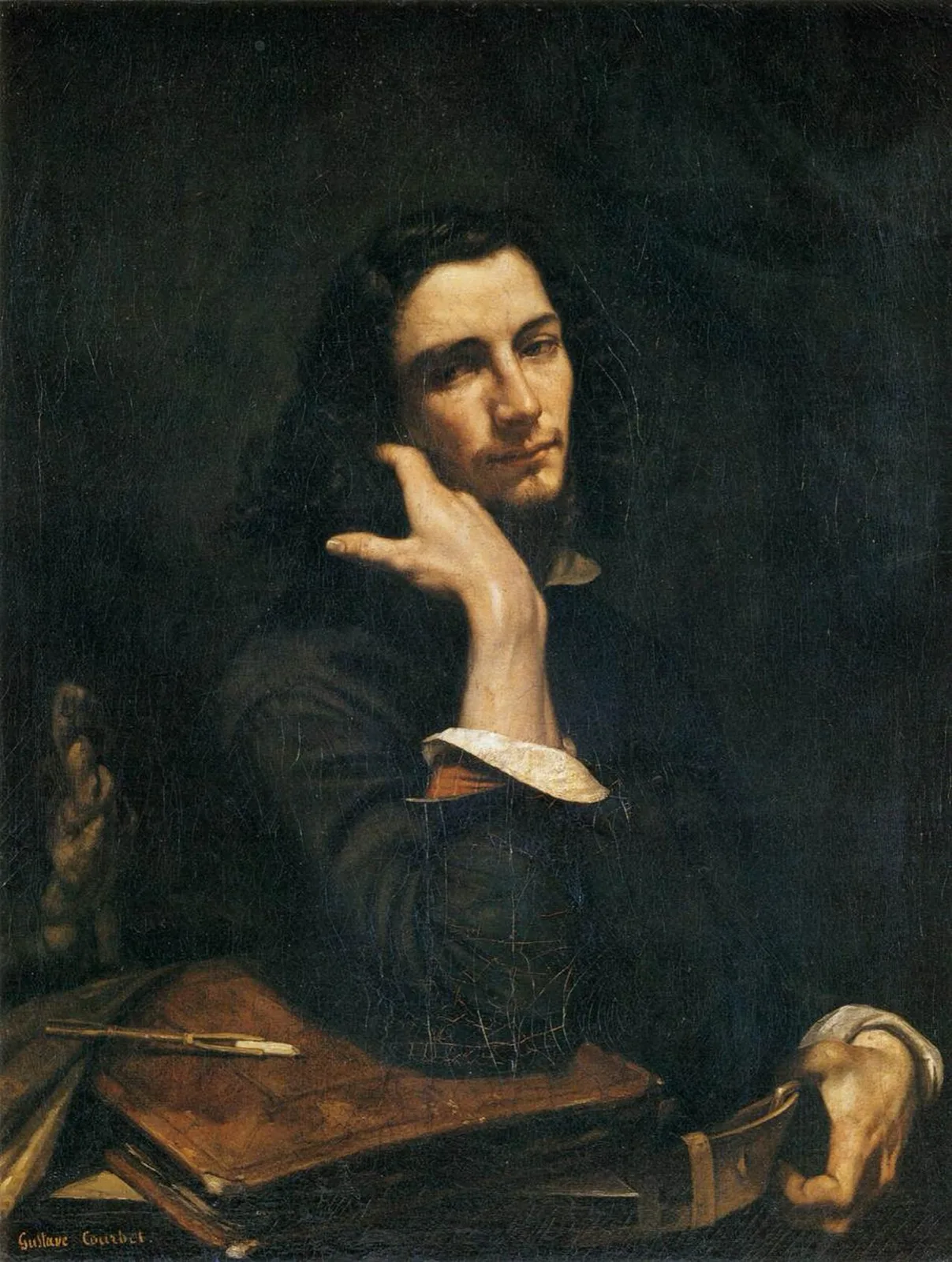 Man with Leather Belt. Self portrait
