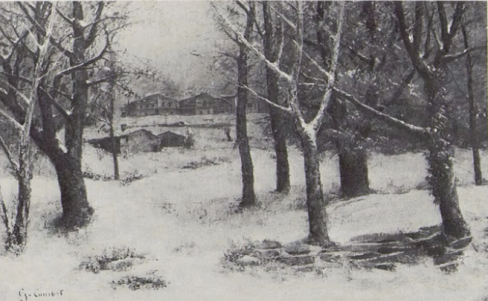 Vue du Parc des Crêtes sous la neige