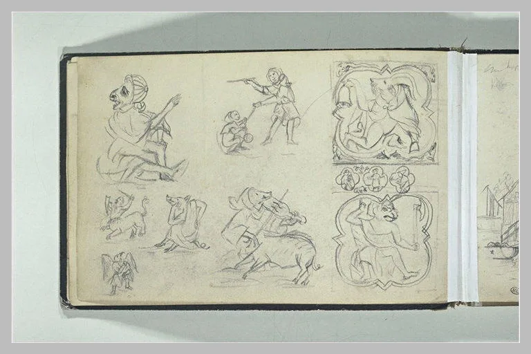 Etudes d'ornements sculptés