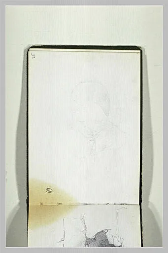 Esquisse d'un visage de femme, repris au verso
