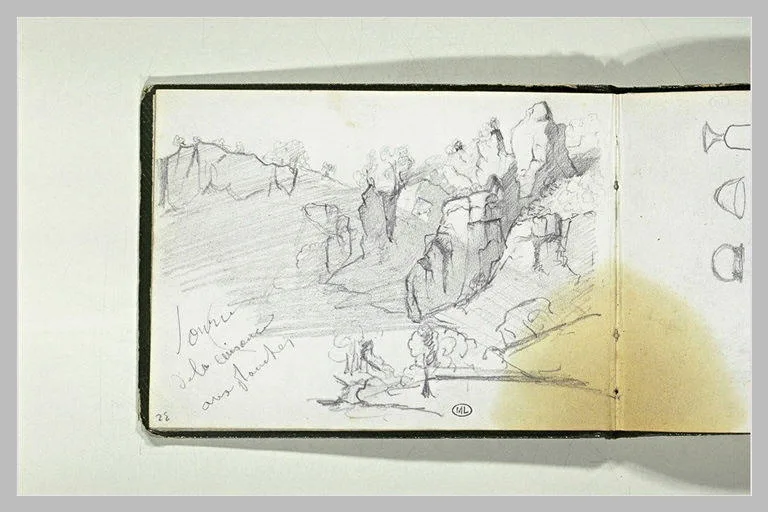 Paysage rocheux de la Cuisance (à l'envers)