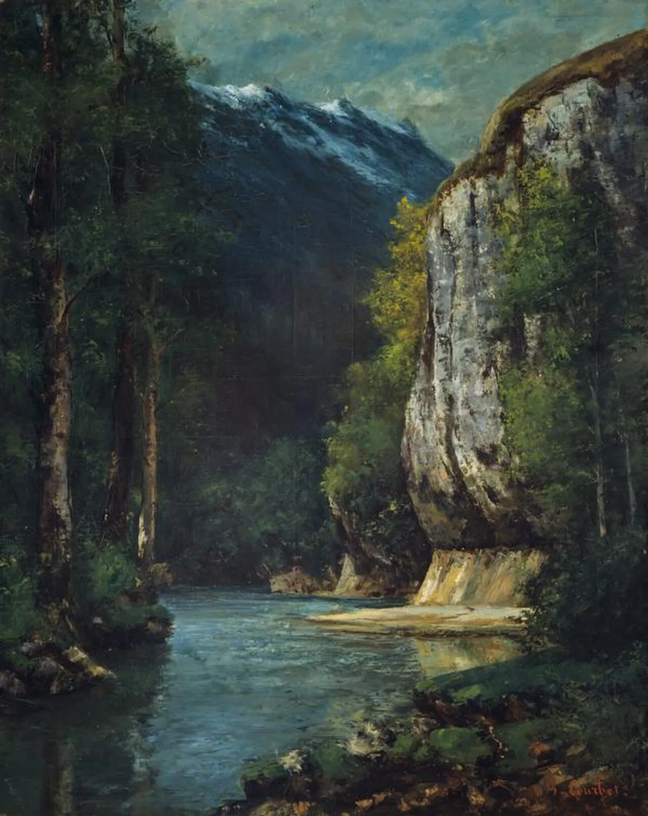 A River in a Mountain Gorge