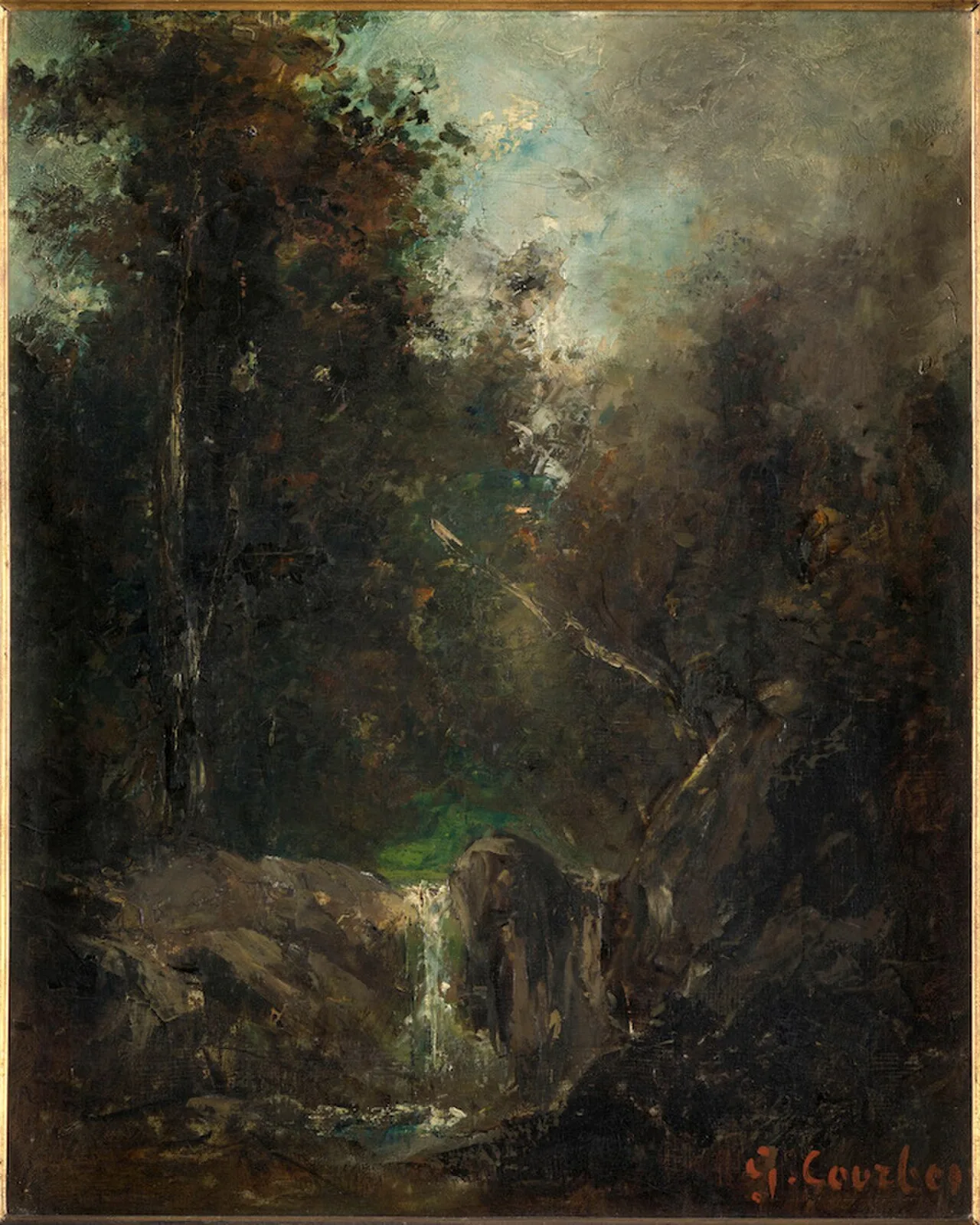 Paysage avec cascade