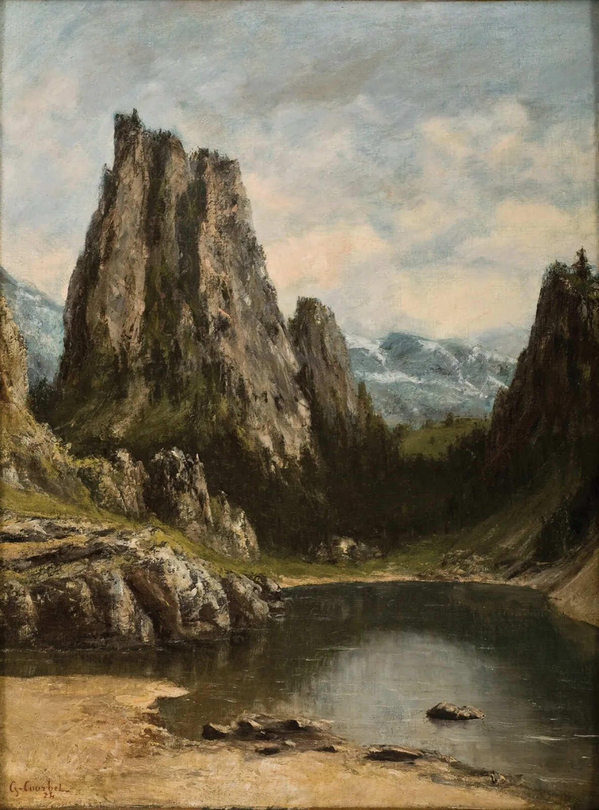 Lake in a Mountain Region