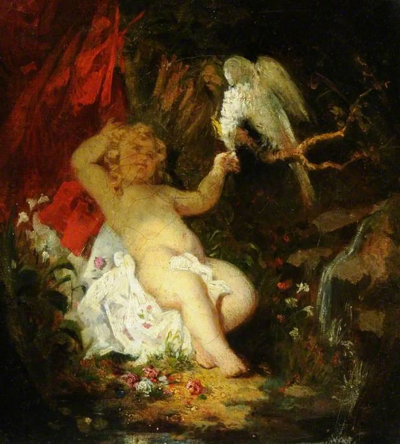 Boy with a Parrot