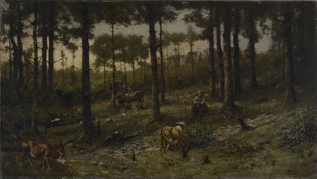 Bétail dans la forêt