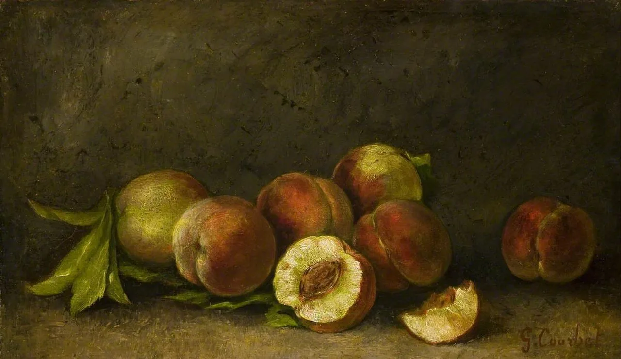 Nature morte de pêches