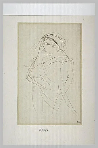 Sarah Bernhardt dans Phèdre au théâtre de la Renaissance