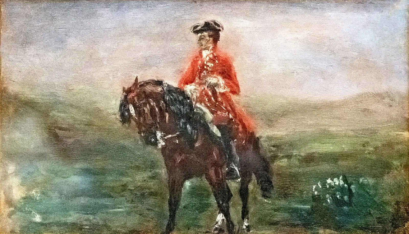 Rider in 18th century costume