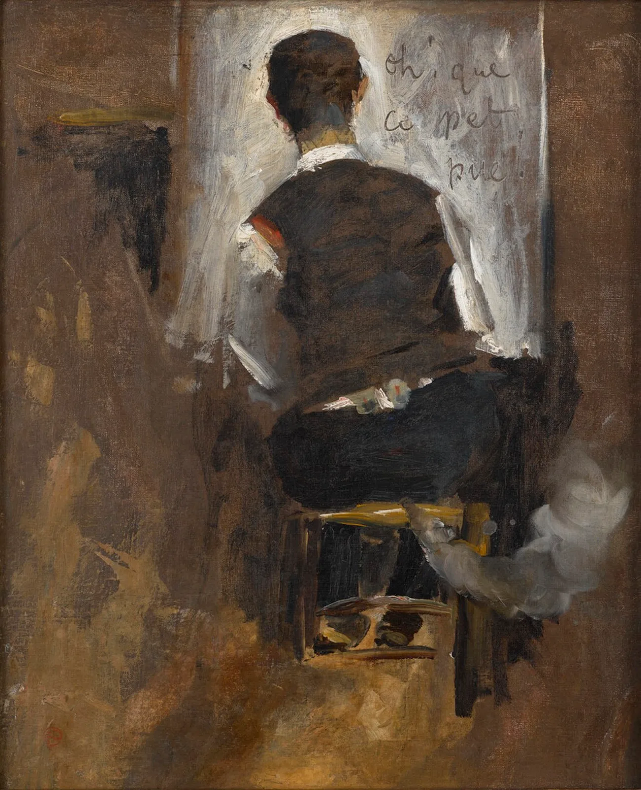 Autoportrait de dos