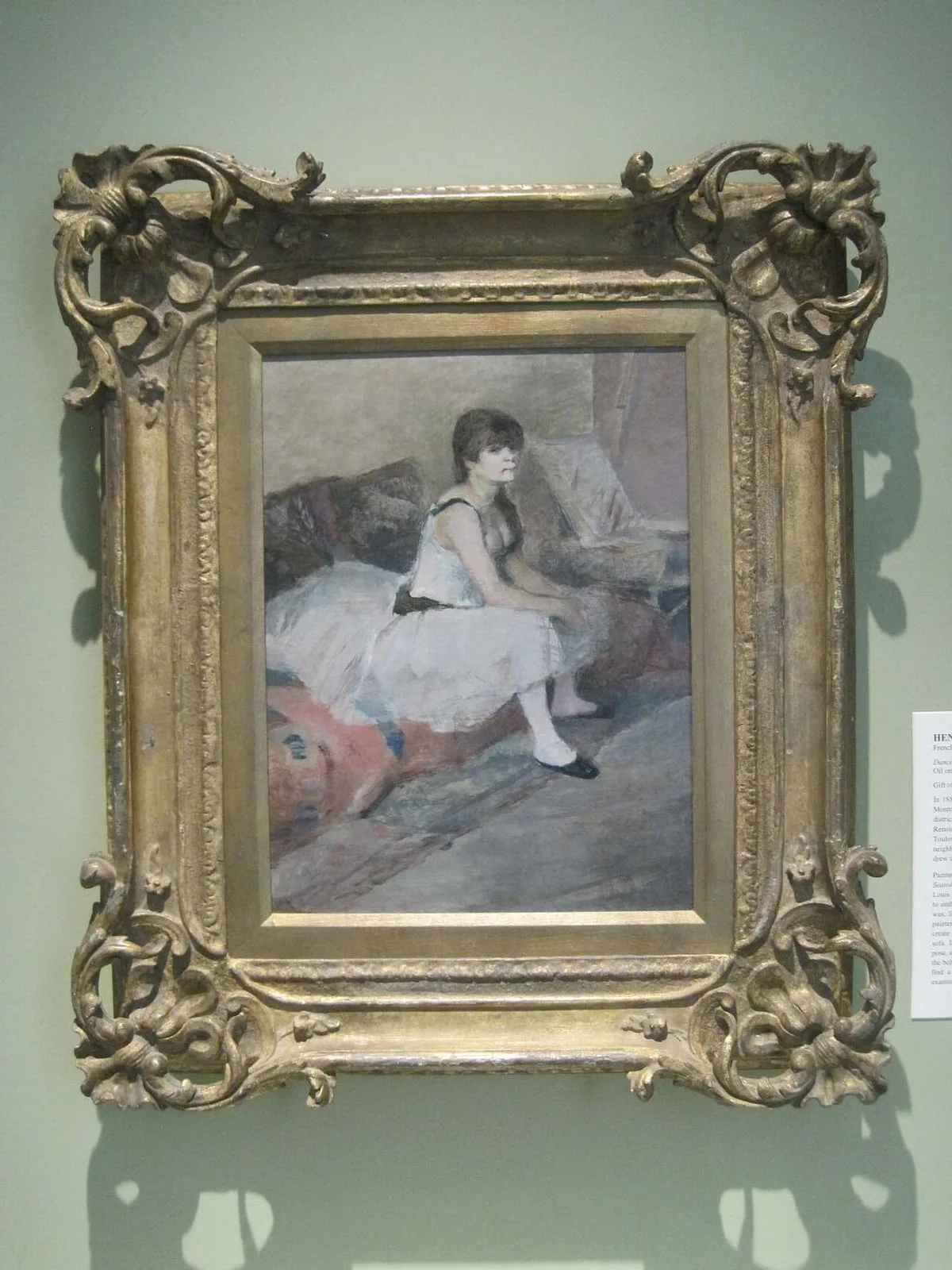Dancer Seated on a Pink Divan