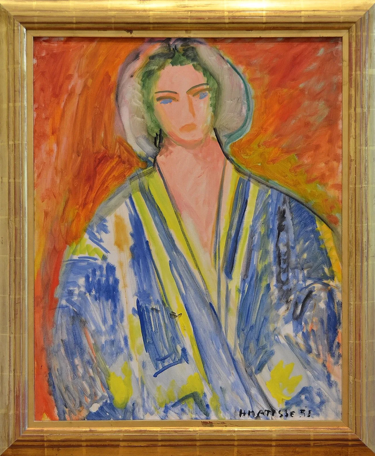 Woman in a Blue Gandoura
