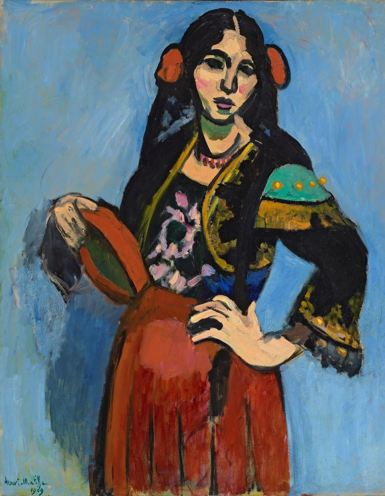 L'Espagnole au tambourin