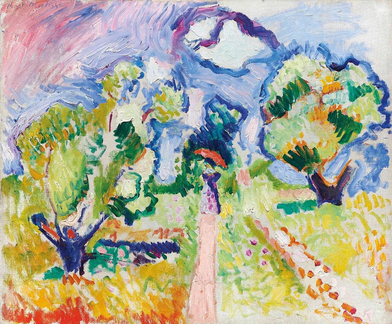 Promenade among the Olive Trees