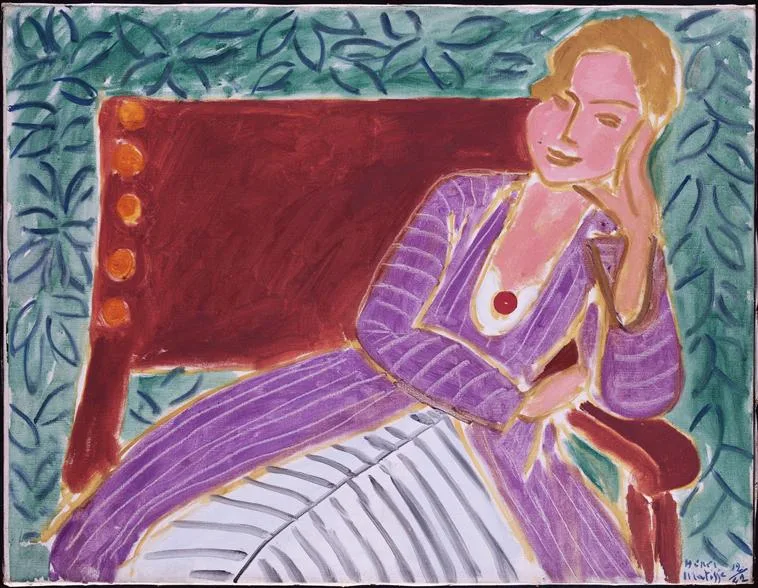 Jeune Fille assise, robe persane