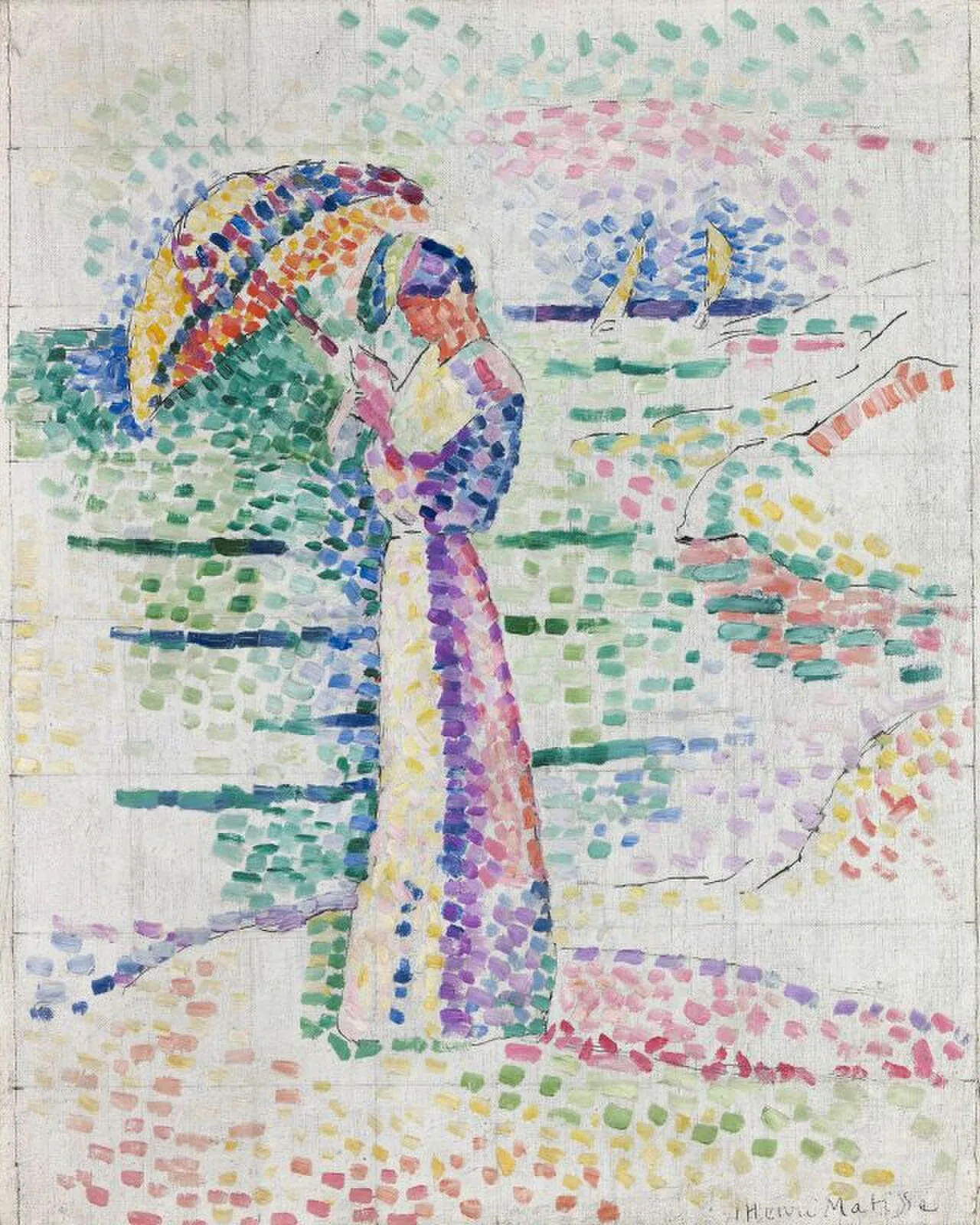 Figure à l'ombrelle