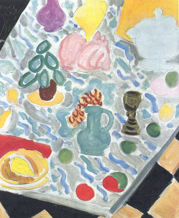 Nature morte à la table de marbre vert