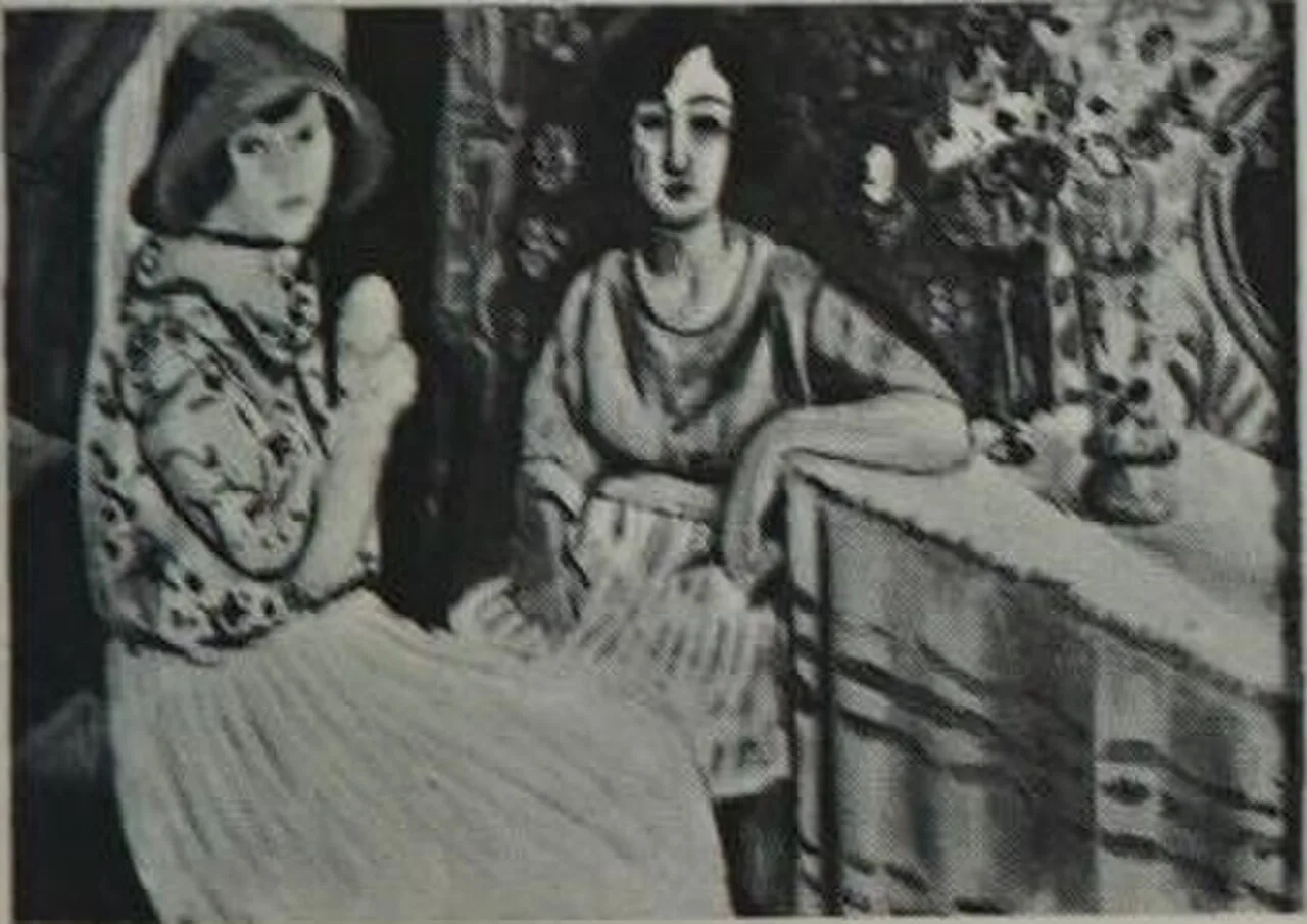Intérieur à Nice, mesdemoiselles Matisse et Daricarer