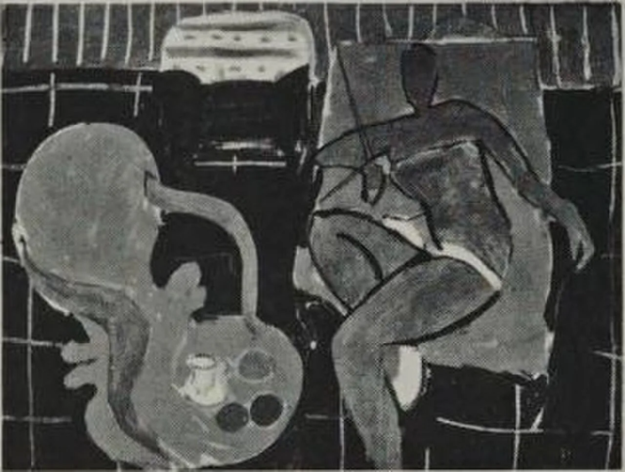 Danseuse, fond noir, fauteuil rocaille