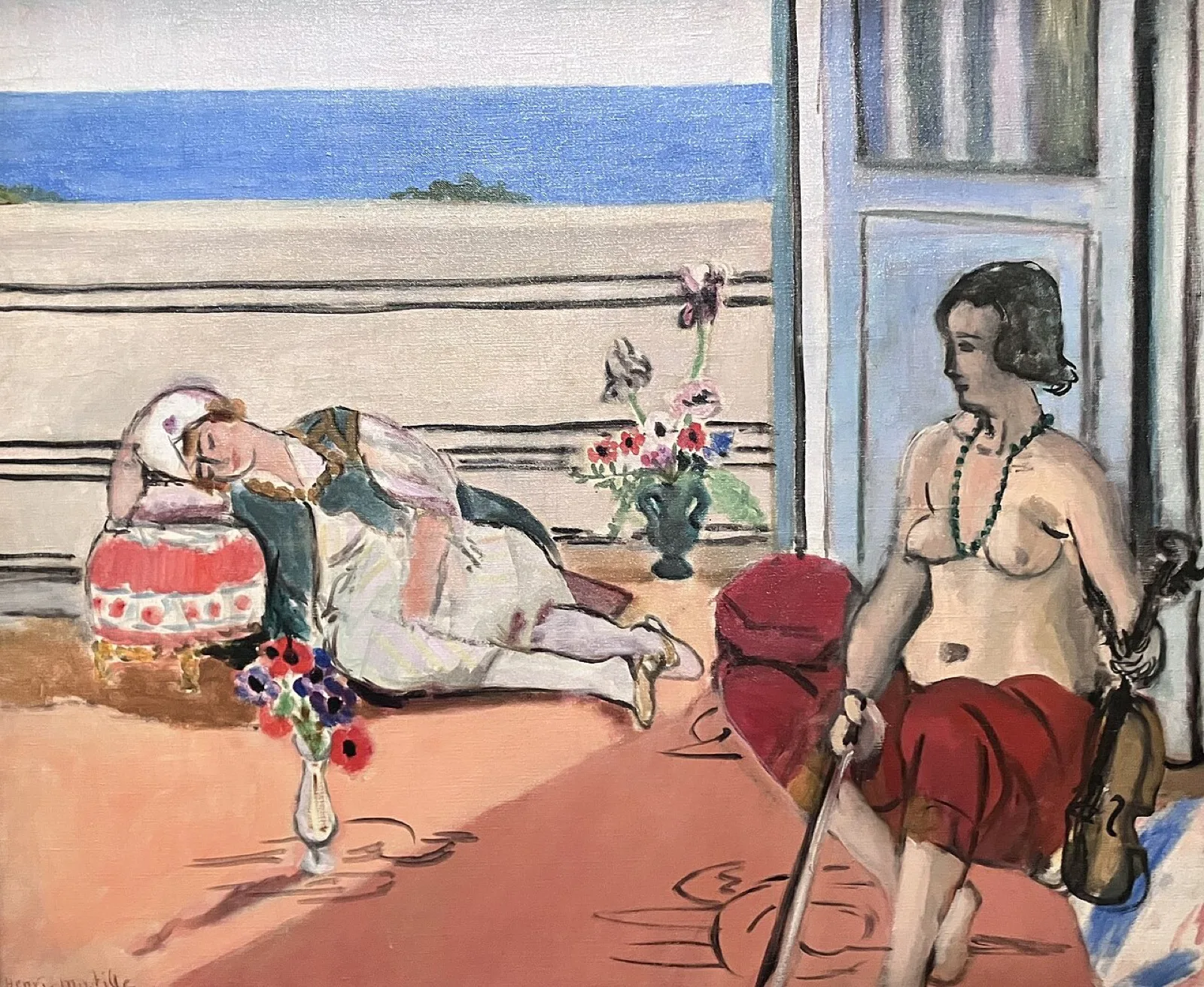 Odalisque sur la terrasse