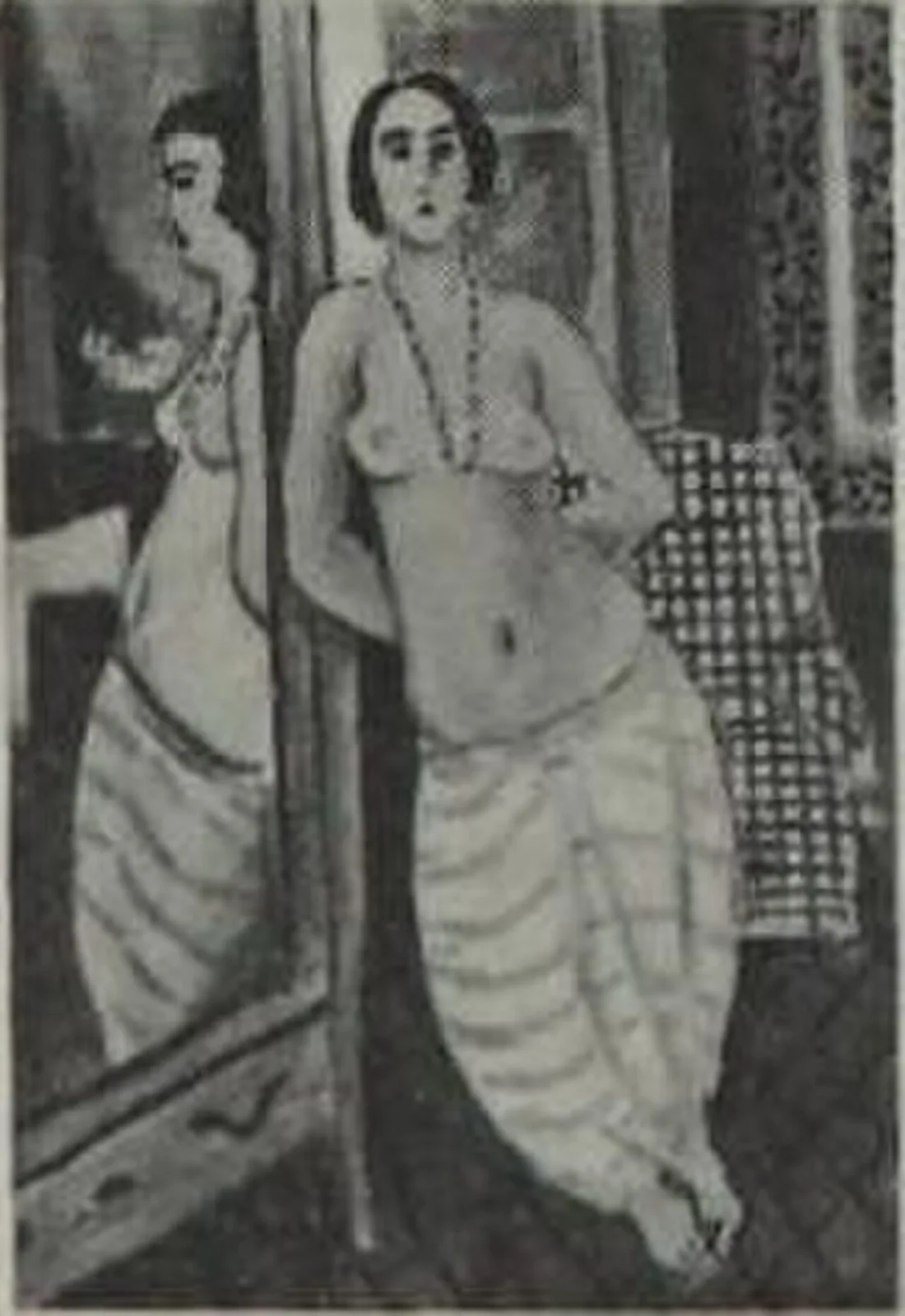Standing Odalisque Reflected in a Mirror