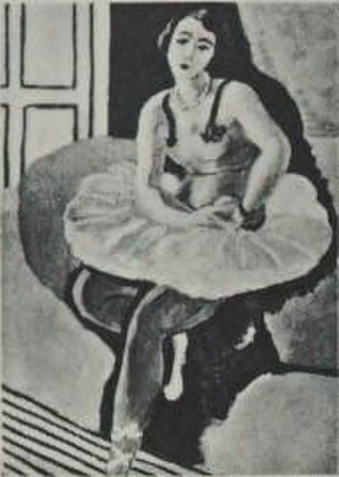 Ballet Dancer Seated on a Stool