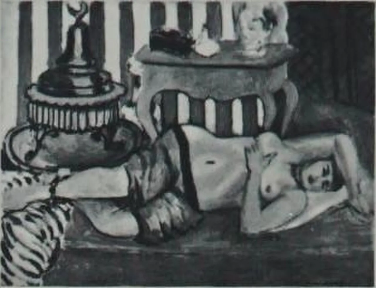 Odalisque with Green Sash