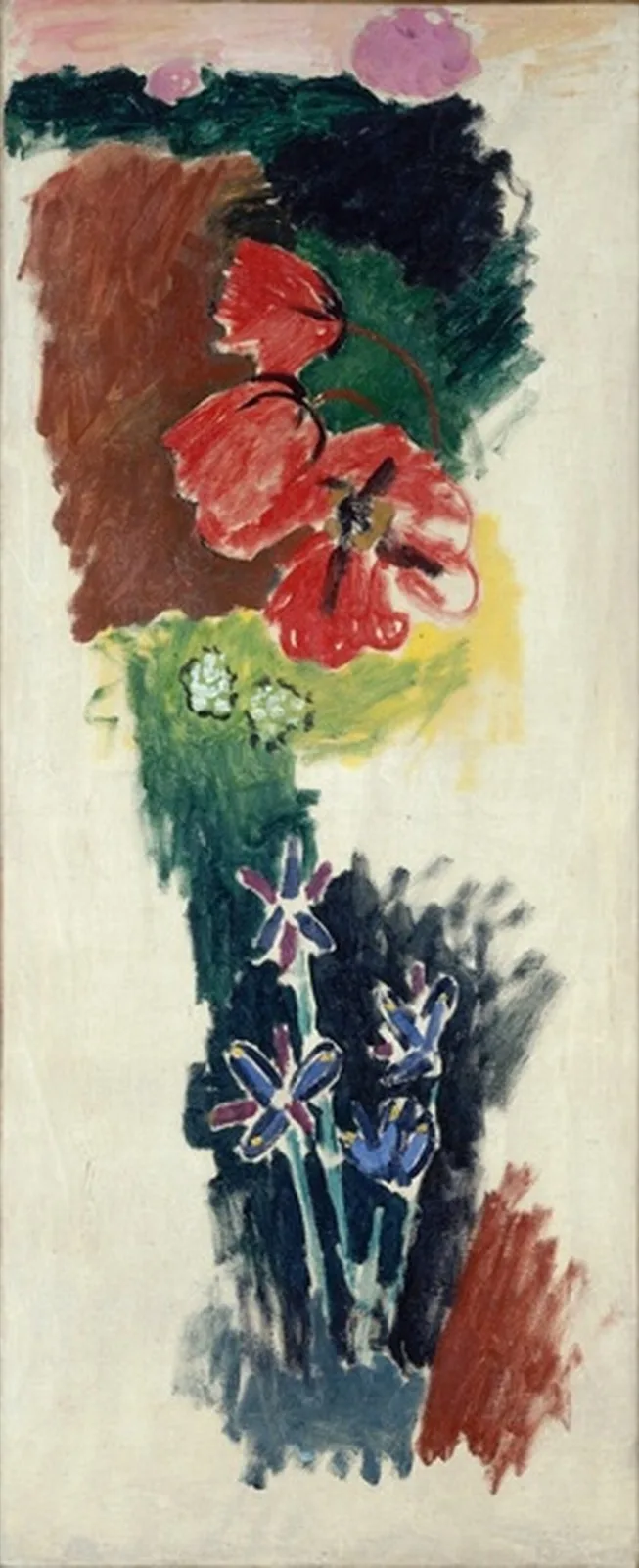 Coquelicots et Iris I