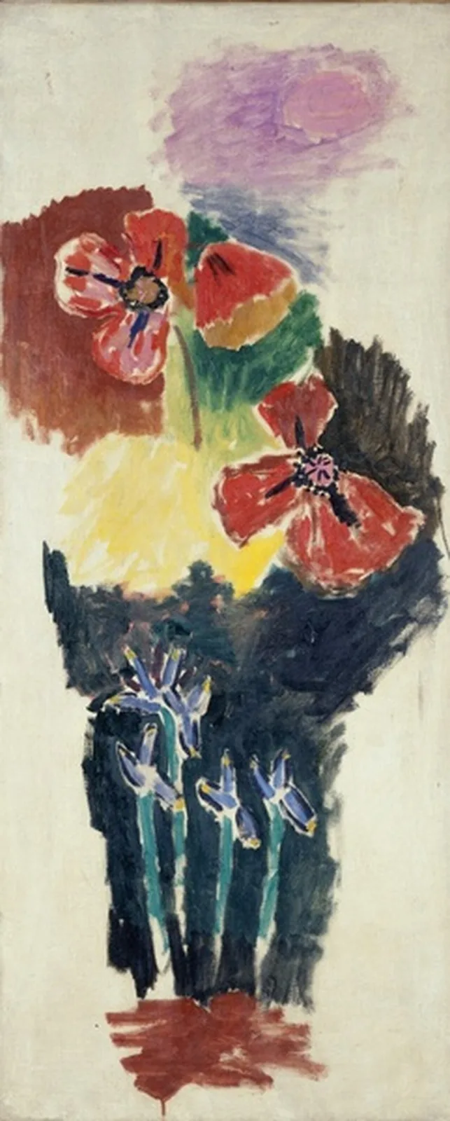 Coquelicots et Iris II