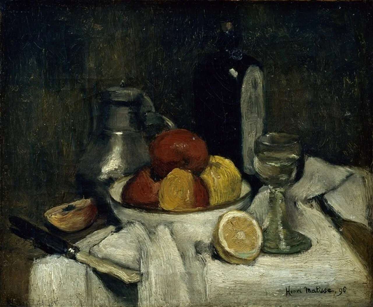 Nature morte à la bouteille de schiedam