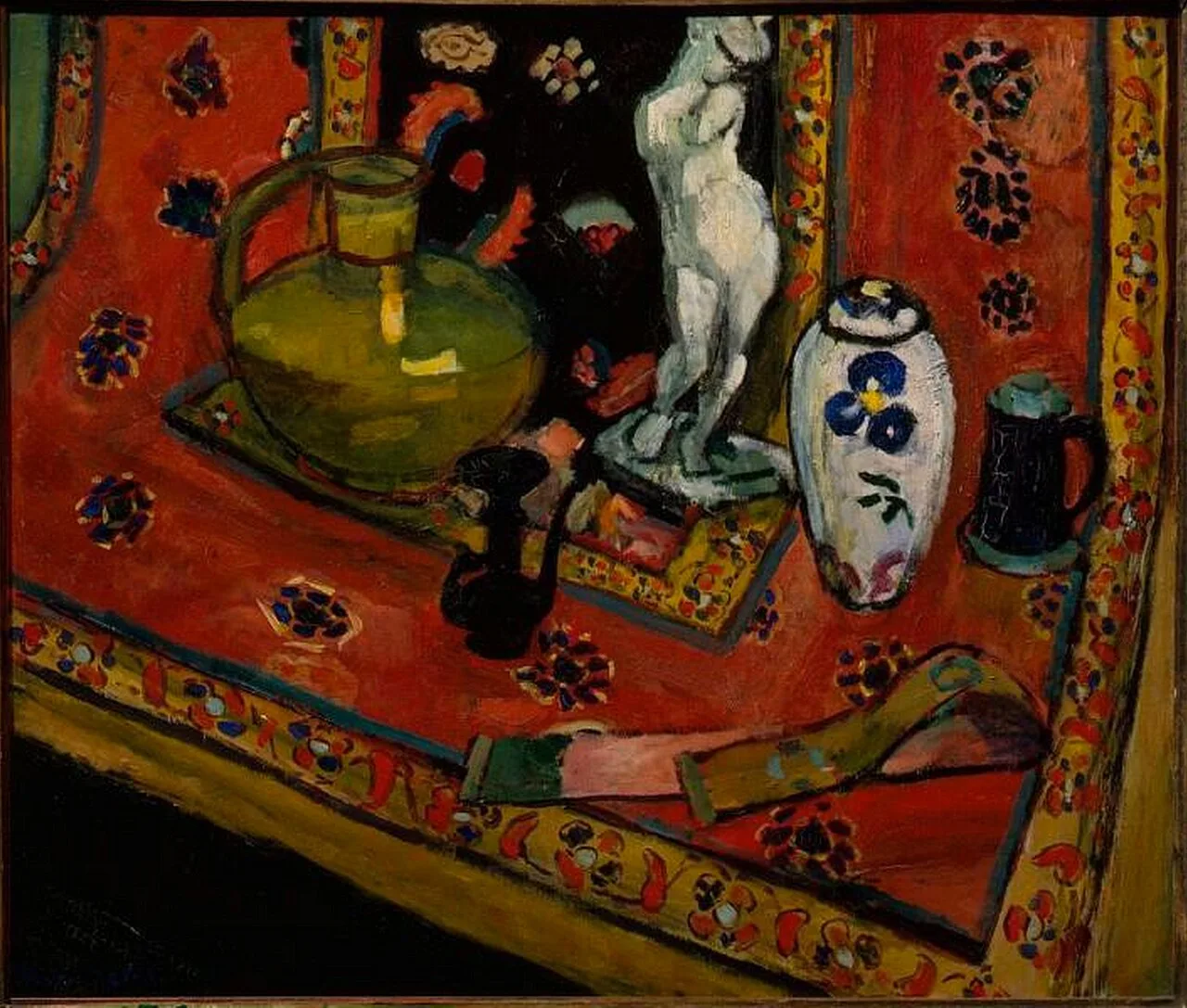 Still life with an oriental carpet