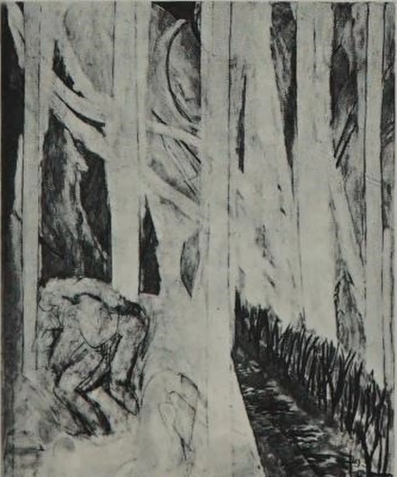 Nymphe dans la forêt