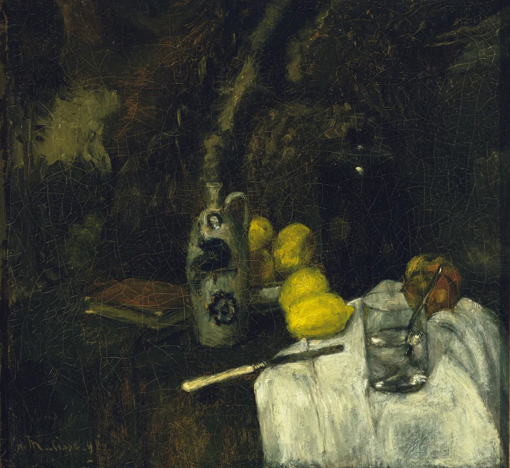 Lemons and Bottle of Dutch Gin