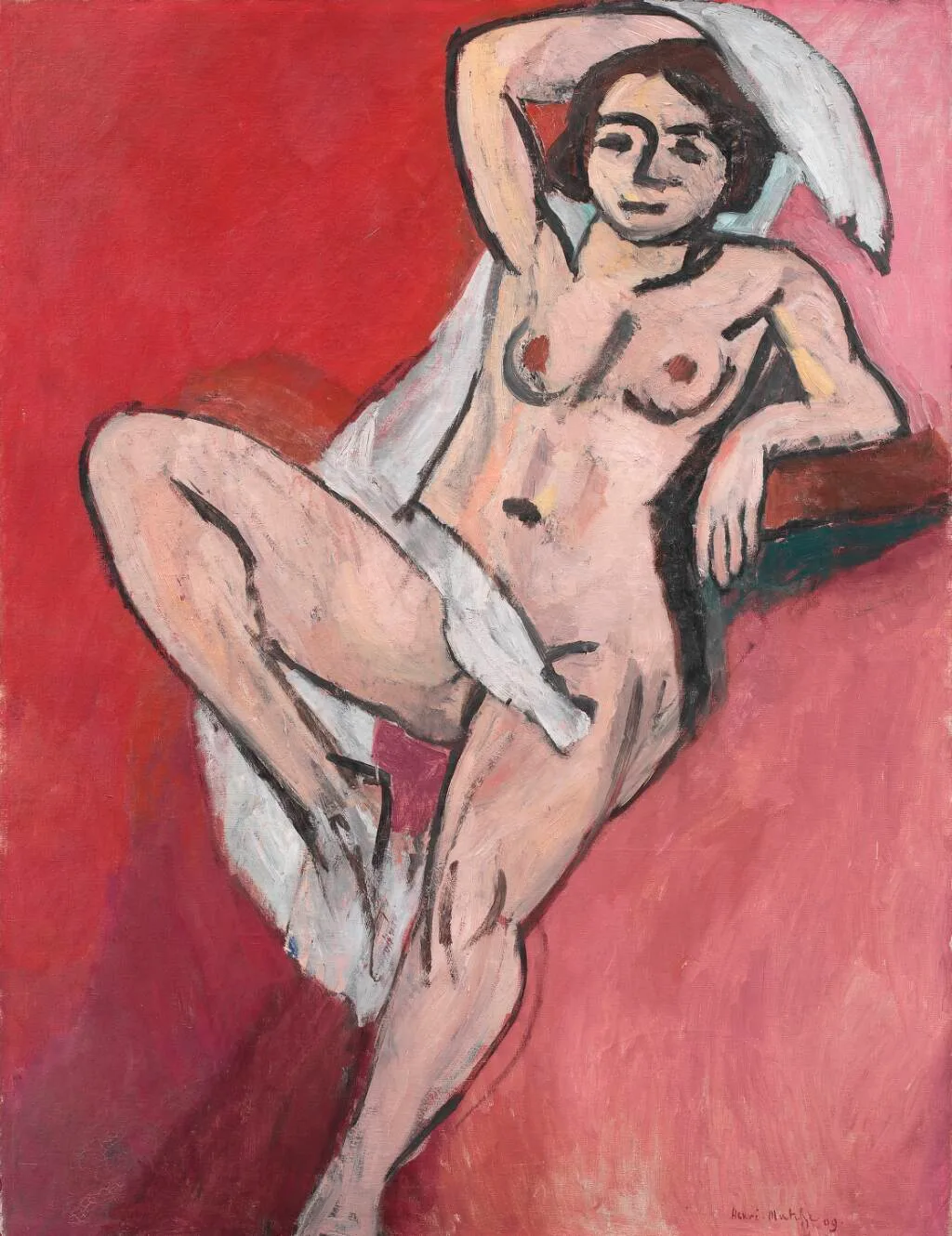 Nude with a White Scarf