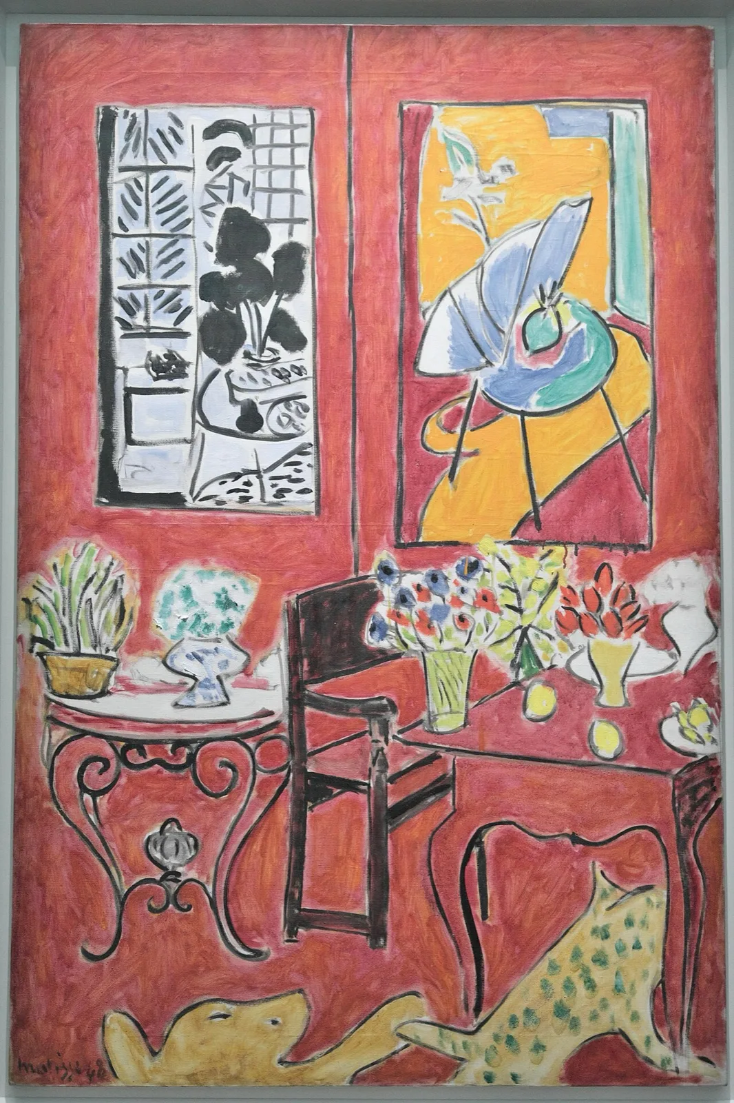 Large Red Interior