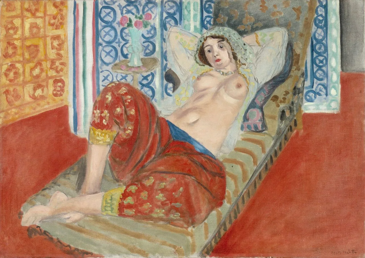 Odalisque in Red Culottes
