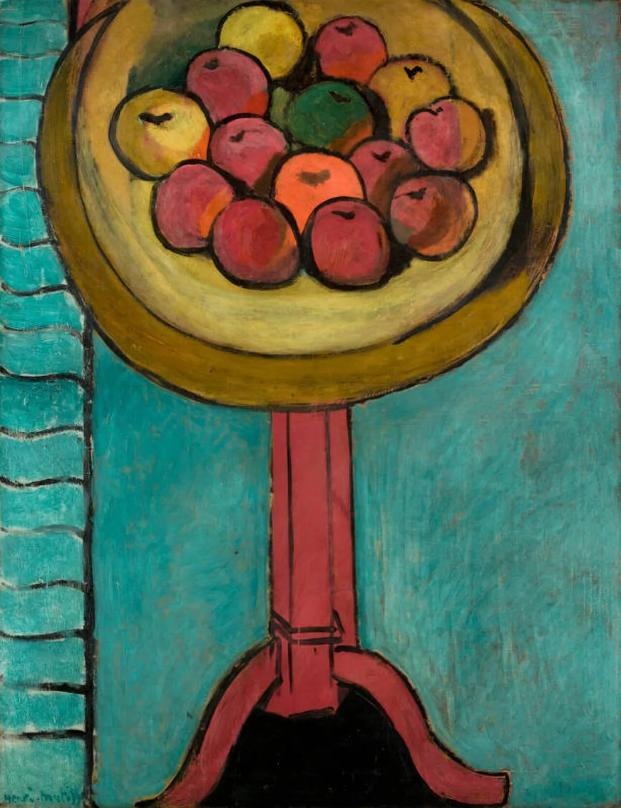Bowl of Apples on a Table