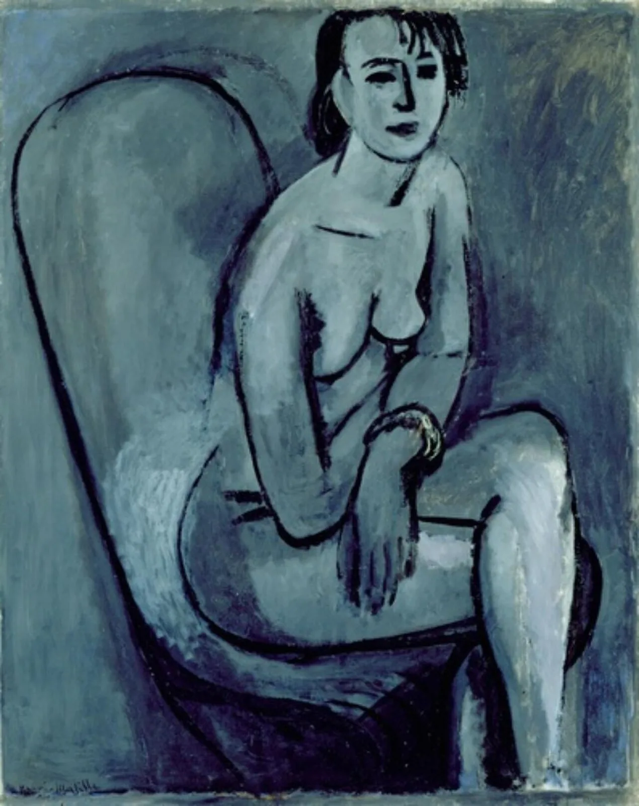 Gray Nude with Bracelet