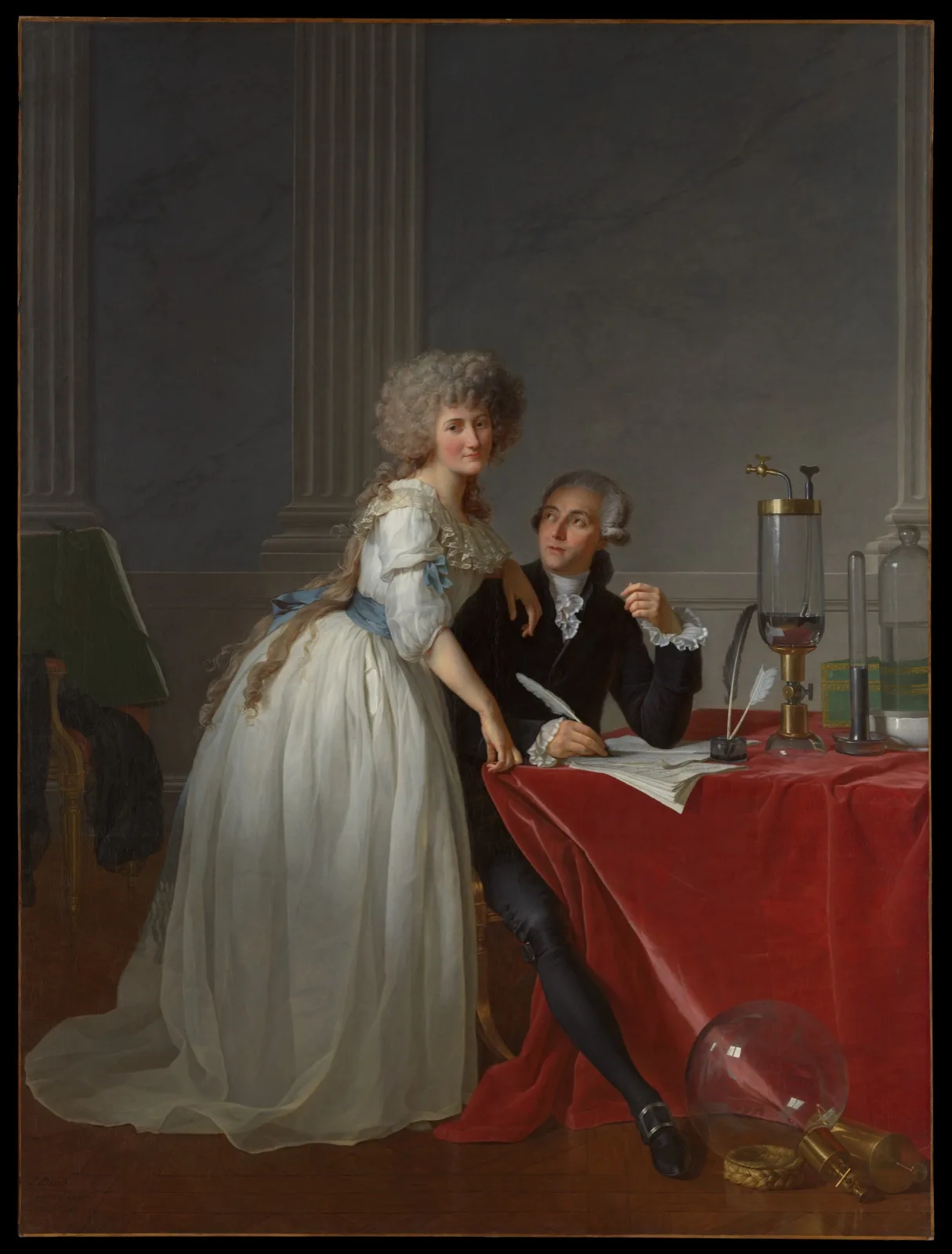 Antoine Laurent Lavoisier and Marie Anne Lavoisier (Marie Anne Pierrette Paulze, –)