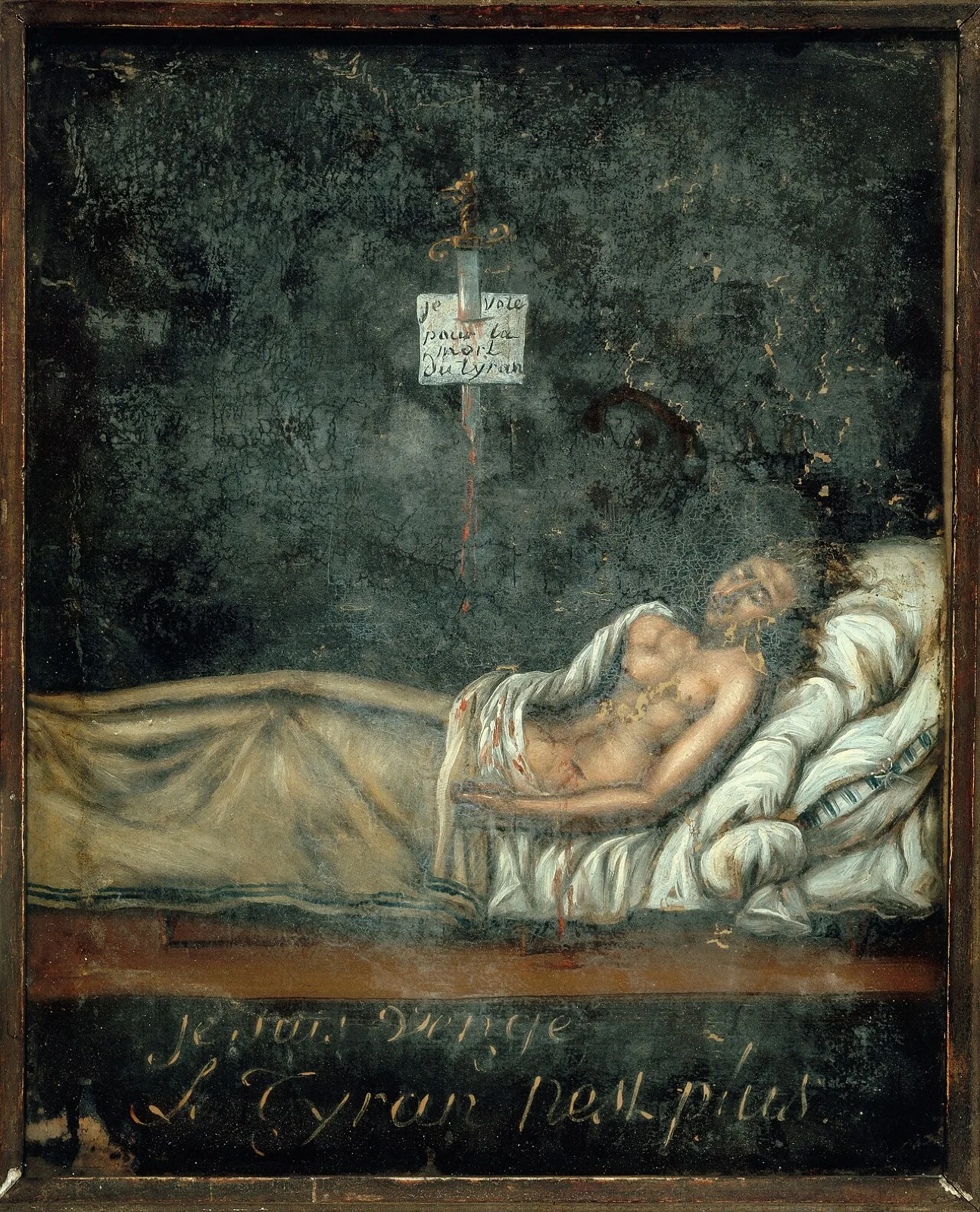 Portrait de Louis-Michel Le Peletier de Saint-Fargeau, sur son lit de mort