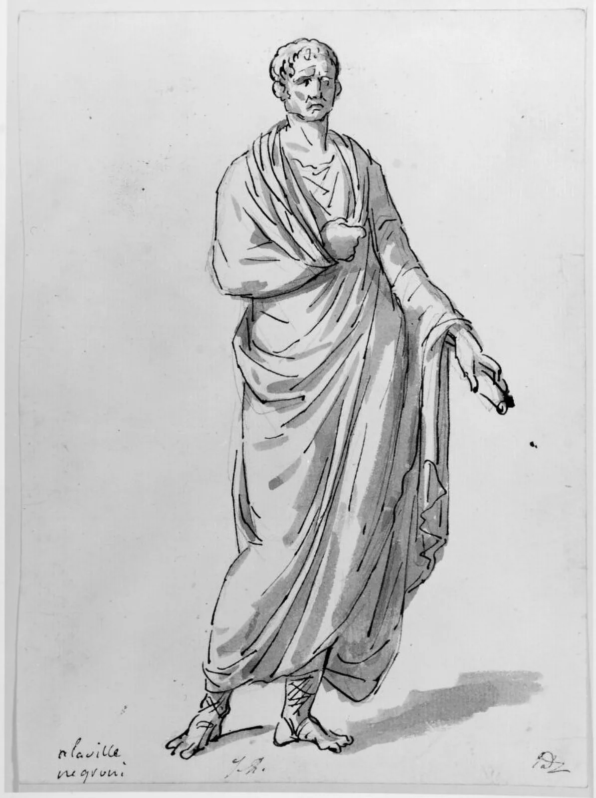 Stående man i toga (No. 1)