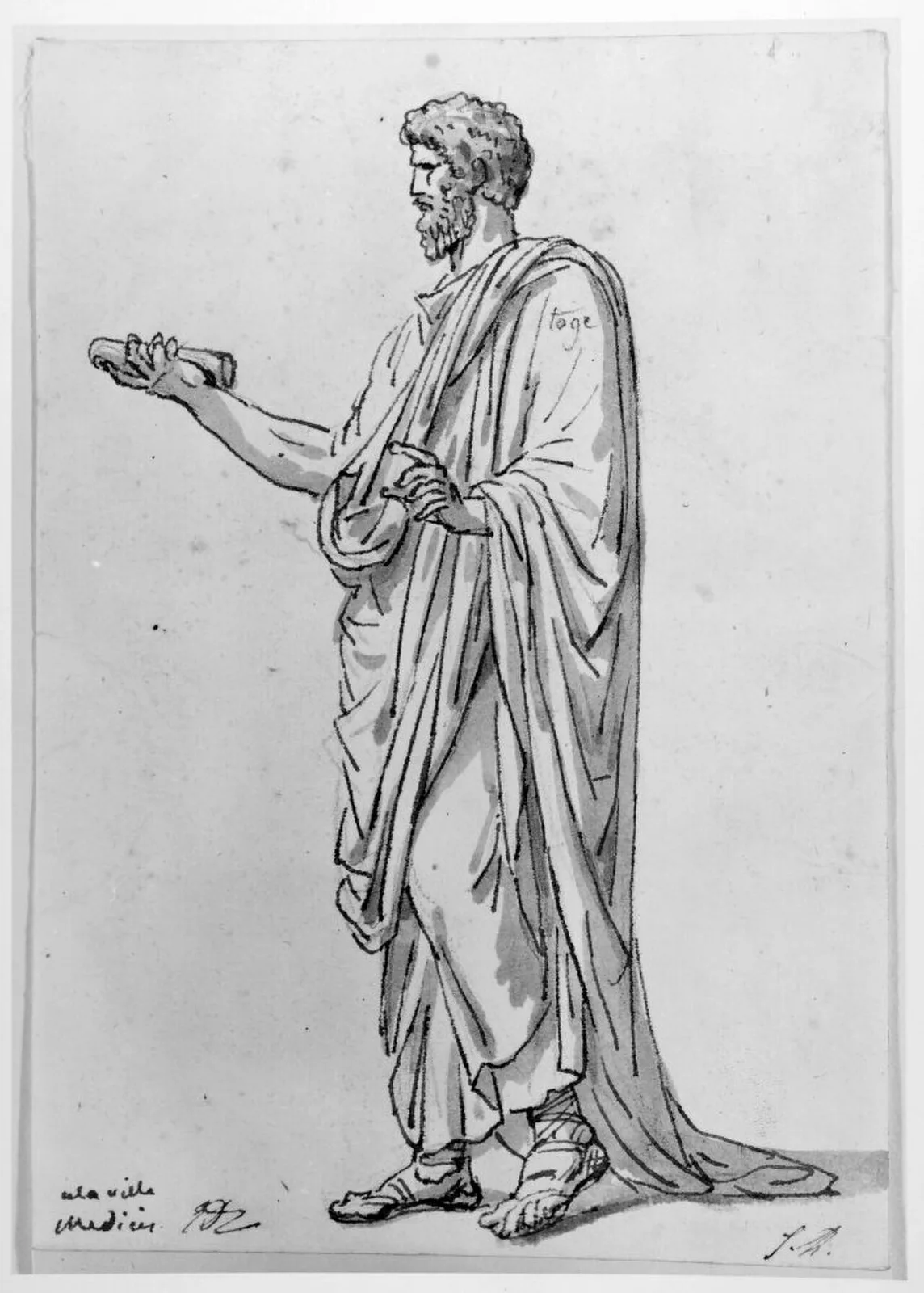 Stående man i toga (No. 2)