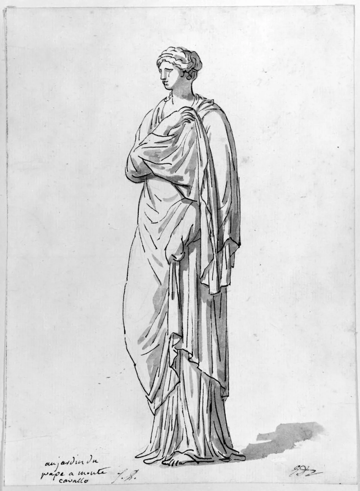 Stående kvinna i antik dräkt (No. 5)
